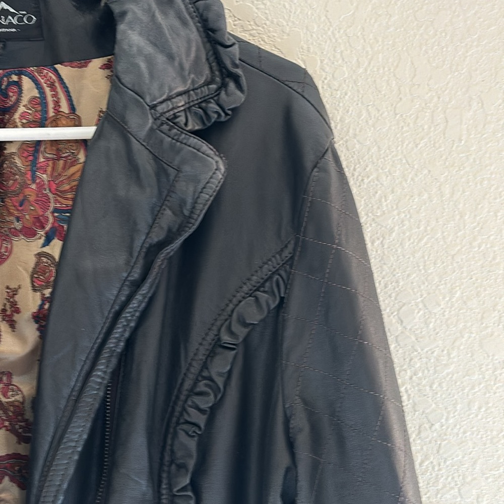 Montanaco Faux Leather Large Jacket